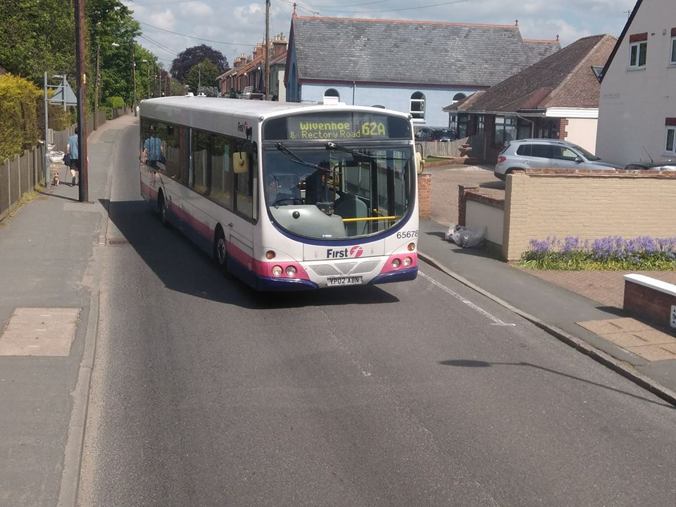 YP02ABN 62678 FE 62A (WIVENHOE) 9-5-18 (S AUSTIN)